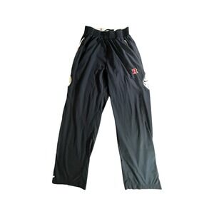 VINTAGE Nike Sweatpants Adult Small Zip Black Rutgers Scarlet Knights NCAA Mens
